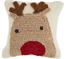 Load image into Gallery viewer, Mud Pie Mini Hooked Christmas Canvas Pillows