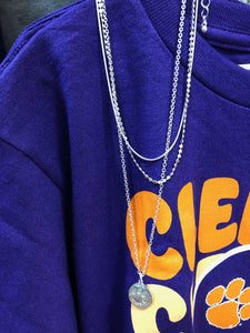 EMERSON STREET CLOTHING CO. CLEMSON GRIZZY NECKLACE