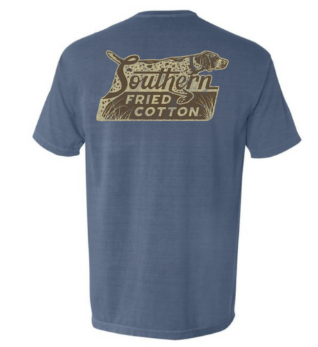 Southern Fried Cotton Dog Gone Fishing Short Sleeve Tee Shirt in
