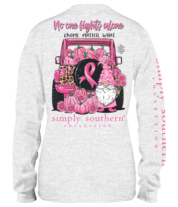 SIMPLY SOUTHERN COLLECTION GNOME JEEP LONG SLEEVE T-SHIRT