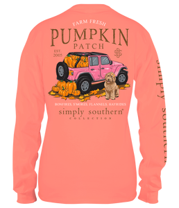 SIMPLY SOUTHERN COLLECTION ADULT HAYRIDE LONG SLEEVE T-SHIRT