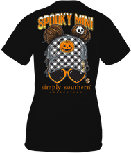 Load image into Gallery viewer, SIMPLY SOUTHERN COLLECTION YOUTH MINI BLACK &quot;SPOOKY MINI&quot; SHORT SLEEVE T-SHIRT
