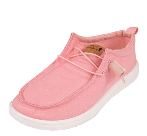SIMPLY SOUTHERN COLLECTION WOMEN'S SLIP ON SHOES - CORAL