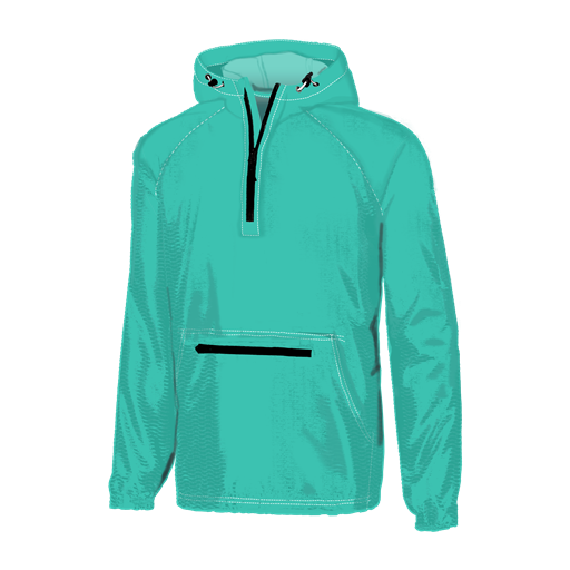 SOUTHERN COUTURE TEE COMPANY TURQUOISE QUATER ZIP WIND BREAKER