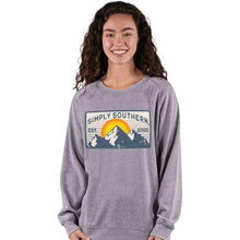 Load image into Gallery viewer, SIMPLY SOUTHERN COLLECTION MOUNTAIN CREW SWEATSHIRT