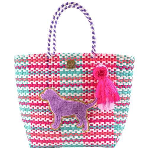 SIMPLY SOUTHERN COLLECTION CALABASH TOTE - PUPPY