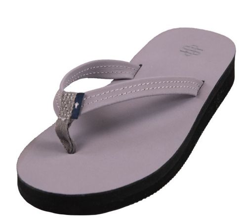 SIMPLY SOUTHERN COLLECTION WOMEN'S LEATHER FLIP FLOPS - CLOUD