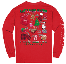 Load image into Gallery viewer, SIMPLY SOUTHERN COLLECTION MERRY LIST LONG SLEEVE T-SHIRT