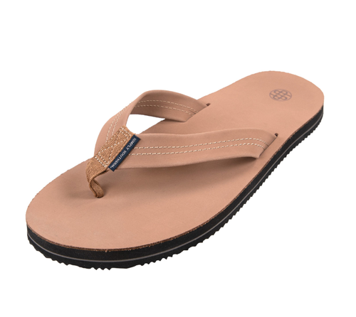 SIMPLY SOUTHERN COLLECTION MEN'S LEATHER FLIP FLOPS - CHESTNUT