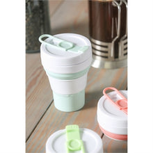 Load image into Gallery viewer, Evergreen Collapsible 16 oz. Silicone Beverage Cup