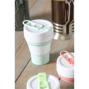 Evergreen Collapsible 16 oz. Silicone Beverage Cup