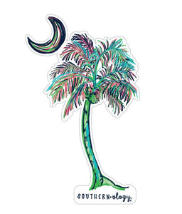 Southernology Painted Palm Tree Decal