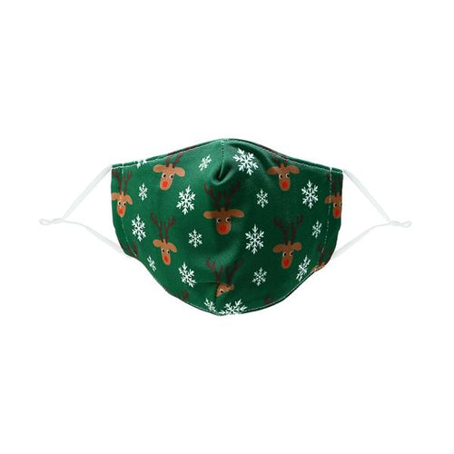 Pavilion Reindeer & Snowflakes Youth Face Mask