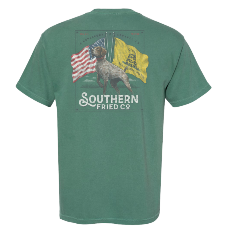 SOUTHERN FRIED COTTON POINTER FLAGS IN LIGHT GREEN