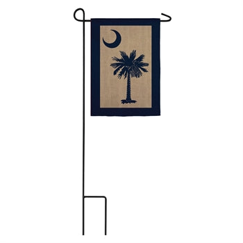 EVERGREEN SOUTH CAROLINA PALMETTO BURLAP GARDEN FLAG