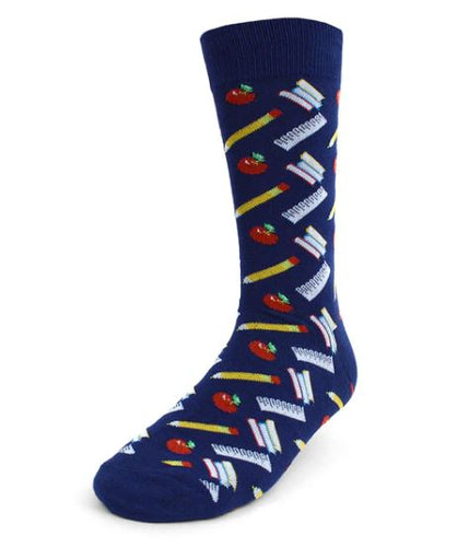Parquet Men's School Supplies Novelty Socks
