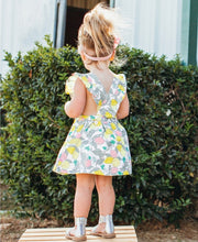 Load image into Gallery viewer, RuffleButts Make Lemonade Cross Back Dress