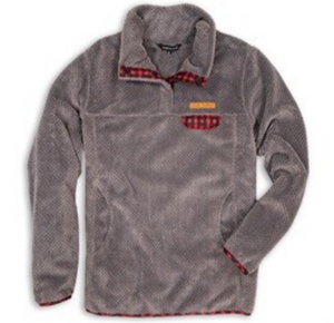 SIMPLY SOUTHERN COLLECTION YOUTH GRAY SUPER SOFT PULLOVER