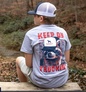 Straight Up Southern Youth Truckin Raccoon Short Sleeve T-Shirt