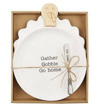 Load image into Gallery viewer, Mud Pie Pumpkin And Turkey Cheese Sets